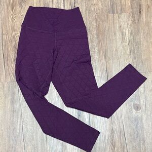 DYI Quilted Purple Womens Leggings